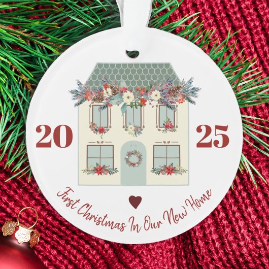 Neue Zuhause erste Haus rustikale niedliche Blumen Ornament