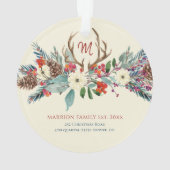 Neue Zuhause erste Haus rustikale niedliche Blumen Ornament (Rückseite)