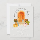 Neue Zuhause-Fall-Announcement-Karte der neuen Jah Ankündigung (Vorderseite)