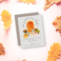 Neue Zuhause-Fall-Announcement-Karte der neuen Jah