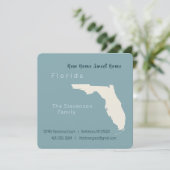 Neue Zuhause Florida Moving Ankündigung Postkarte (Stehend Vorderseite)
