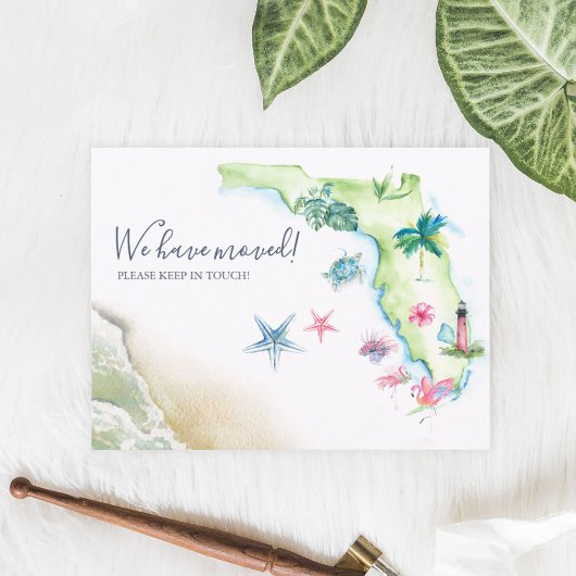 Neue Zuhause Florida Staat-Ankündigung Postkarte