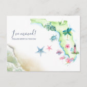 Neue Zuhause Florida Staat-Ankündigung Postkarte (Vorderseite)