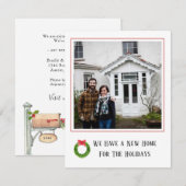 Neue Zuhause Foto Holiday-Meldung Mitteilungskarte (Vorne/Hinten)