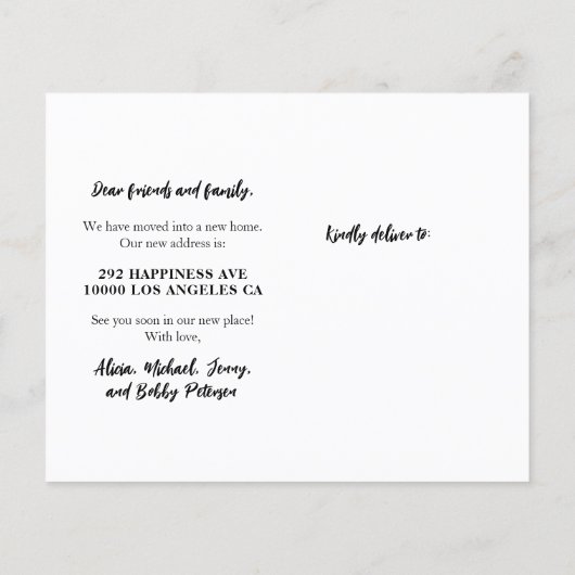 Neue Zuhause-Foto-Meldung (Rückseite)