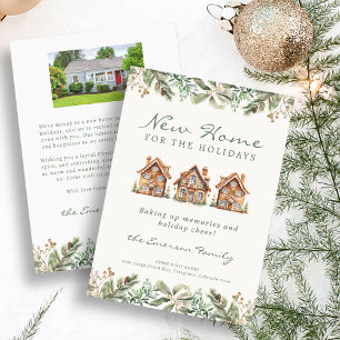 Neue Zuhause-Foto-Urlaubskarte Feiertagskarte