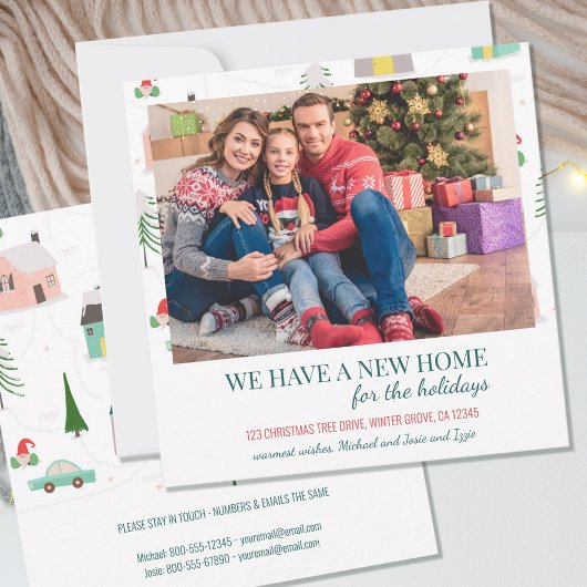 Neue Zuhause Foto Whimsy Pine Trees and Houses Mov Ankündigung