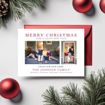 Neue Zuhause Frohe Weihnachts-Foto Urlaub