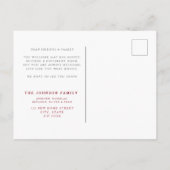 Neue Zuhause Frohe Weihnachtsreise Foto Urlaub Postkarte (Rückseite)