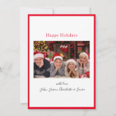 Neue Zuhause für bewegte Feiertage Einladung (Rückseite)