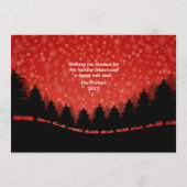 Neue Zuhause für das Ferienhaus im Wald Invi Einladung (Rückseite)