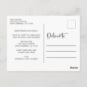 Neue Zuhause für das Foto Holidays Weihnachten Postkarte (Rückseite)