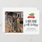 Neue Zuhause für das Holidays Foto Moving Ankündigung (Vorne/Hinten)