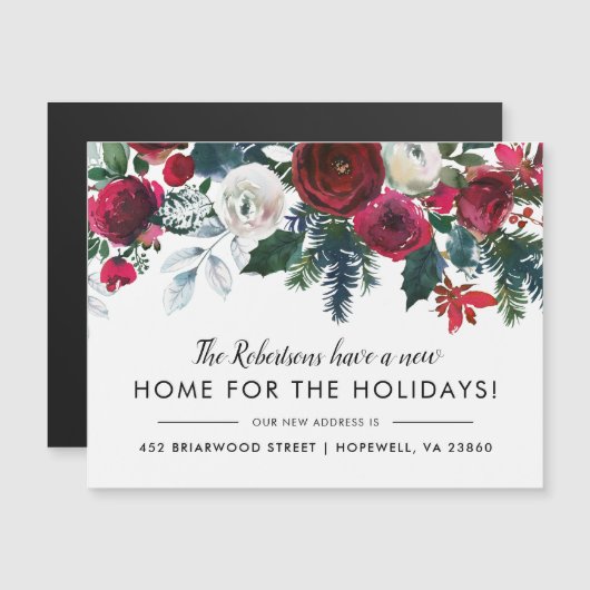 Neue Zuhause für das Holidays New Address Magnet (Vorne/Hinten)