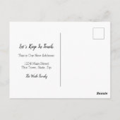 Neue Zuhause für den Niedlichen Urlaub Postkarte (Rückseite)