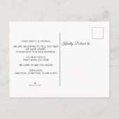 Neue Zuhause für den Urlaub Ankündigungspostkarte (Rückseite)