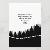 Neue Zuhause für den Urlaub im Wald Einladung (Rückseite)