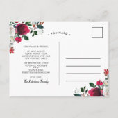 Neue Zuhause für den Winter-Blumensport Ankündigungspostkarte (Rückseite)