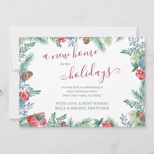 Neue Zuhause für den Winter-Foliage-Urlaub Ankündigung (Vorderseite)