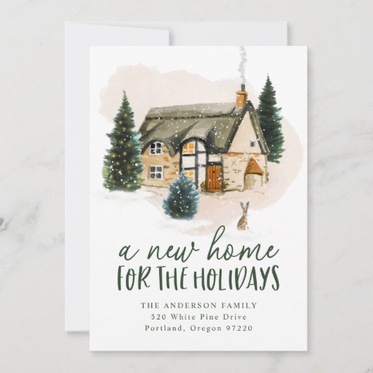 Neue Zuhause für die Feiertage Ankündigung (Vorderseite)