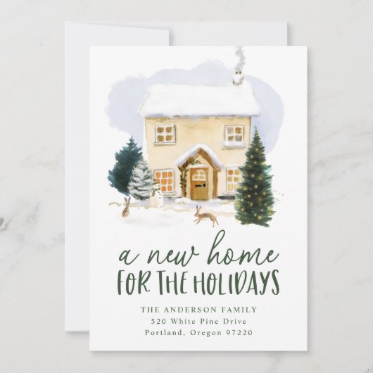Neue Zuhause für die Feiertage Ankündigung (Vorderseite)
