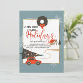 Neue Zuhause für die Feiertage-Ankündigung Ankündigung (Stehend Vorderseite)