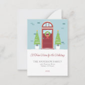 Neue Zuhause für die Feiertage-Ankündigung Mitteilungskarte (Vorderseite)