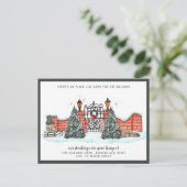 Neue Zuhause für die Feiertage-Ankündigung Postkarte (Stehend Vorderseite)