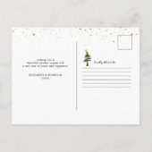 Neue Zuhause für die Feiertage-Ankündigung Postkarte (Rückseite)