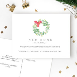 Neue Zuhause für die Feiertage-Ankündigung Postkarte