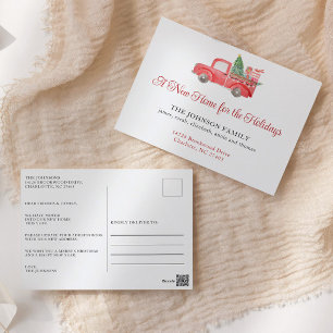 Neue Zuhause für die Feiertage-Ankündigung Postkarte