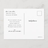 Neue Zuhause für die Feiertage Moving Ankündigung (Rückseite)