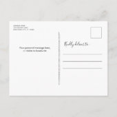 Neue Zuhause für die Holidays Custom 3 Foto Moving Ankündigungspostkarte (Rückseite)