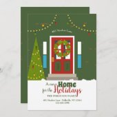 Neue Zuhause für die Urlaubskarte Einladung (Vorne/Hinten)