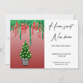 Neue Zuhause für die Urlaubskarte Feiertagskarte (Vorderseite)