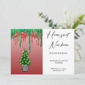 Neue Zuhause für die Urlaubskarte Feiertagskarte (Stehend Vorderseite)