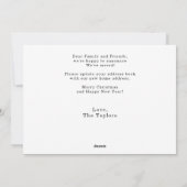 Neue Zuhause für die Urlaubskarte Feiertagskarte (Rückseite)