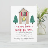 Neue Zuhause für die virtuelle Housewarming-Zeit Einladung (Stehend Vorderseite)