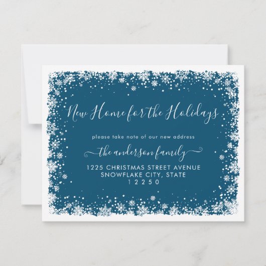 Neue Zuhause für die Weihnachtsschneebewegung Ankündigung (Vorderseite)