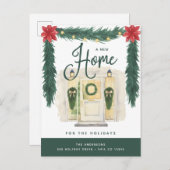Neue Zuhause für Feiertage | Adressänderung Feiertagspostkarte (Vorne/Hinten)