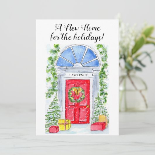 Neue Zuhause für Feiertage Ankündigung (Stehend Vorderseite)