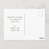 Neue Zuhause für Feiertage | Retro Christmas Postkarte (Rückseite)