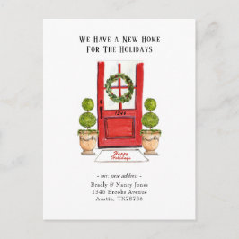 Neue Zuhause für Ferien, die sich auf der Postkart Postkarte