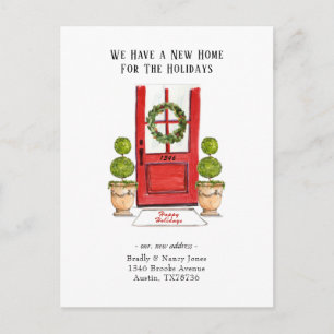 Neue Zuhause für Ferien, die sich auf der Postkart Postkarte