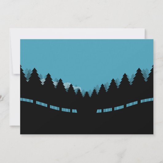 Neue Zuhause für Ferien mit Haus im Wald Karte (Rückseite)