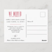 Neue Zuhause für Ferien Postkarte (Rückseite)