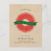 Neue Zuhause für Ferien | Rustikale Kraft Ankündigungspostkarte (Vorderseite)