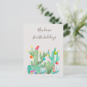 Neue Zuhause für Ferienkaktus im Südwesten Postkarte (Stehend Vorderseite)