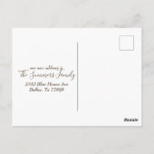 Neue Zuhause für Ferienkaktus im Südwesten Postkarte (Rückseite)