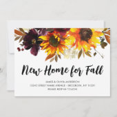 Neue Zuhause für Herbst Herbstsonnenblume verschob Ankündigung (Vorderseite)